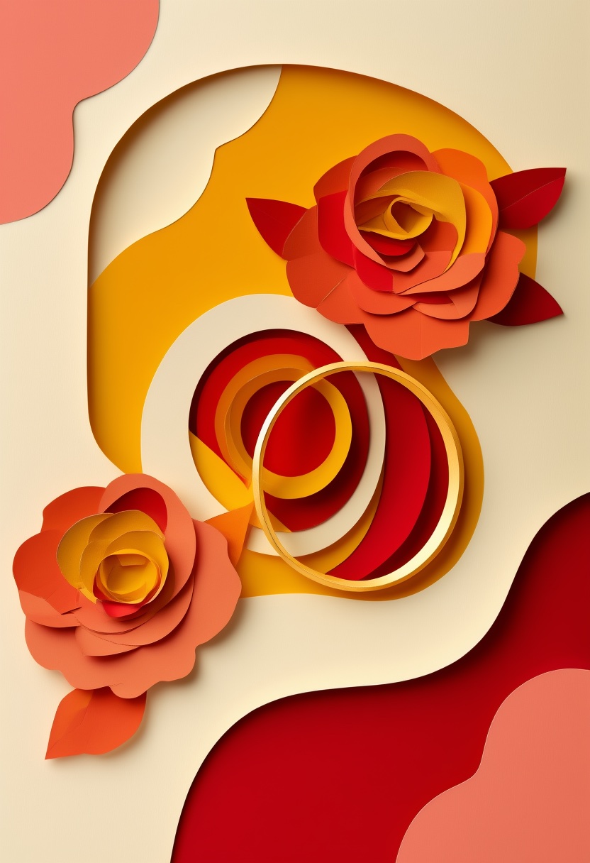 Jubiläumsrosen Ringe erblühen — Anniversary