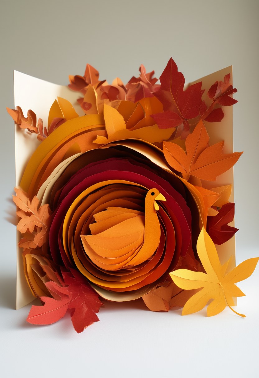 Autumn Leaf Turkey — Thanksgiving
