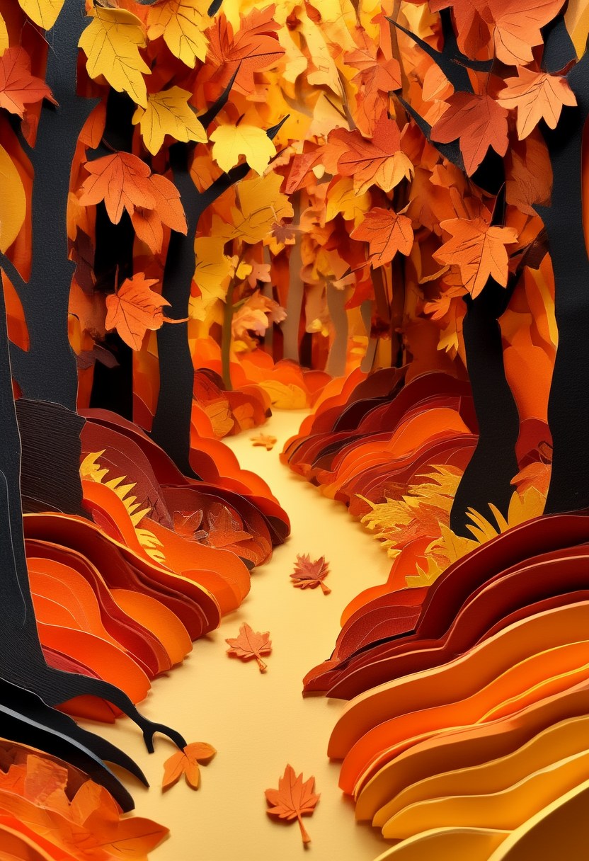 Autumn Woodland Path — Autumn