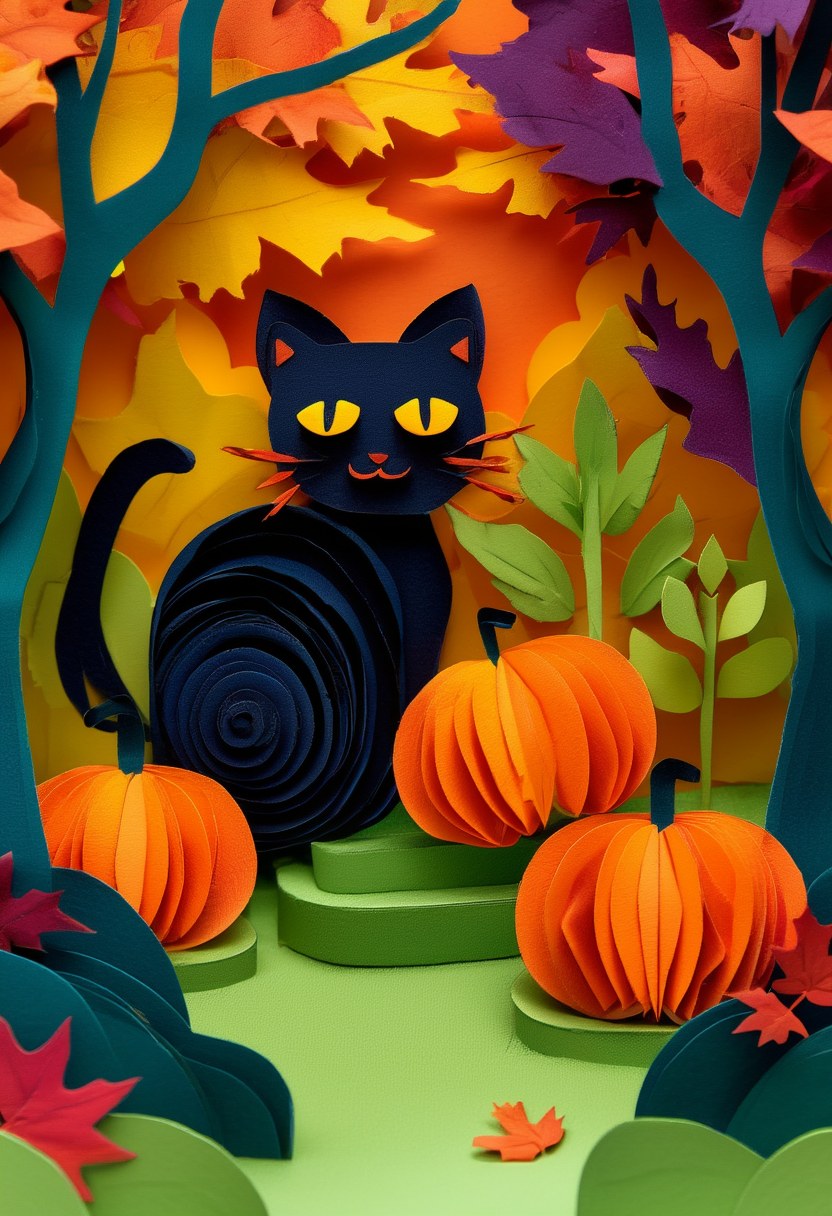 Autumnal Enchantment Scene — Halloween