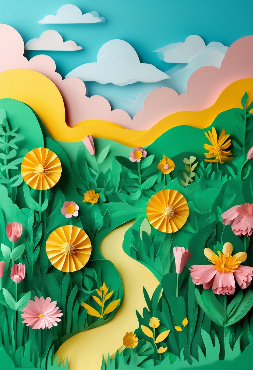 Blooming Meadow Path — Spring