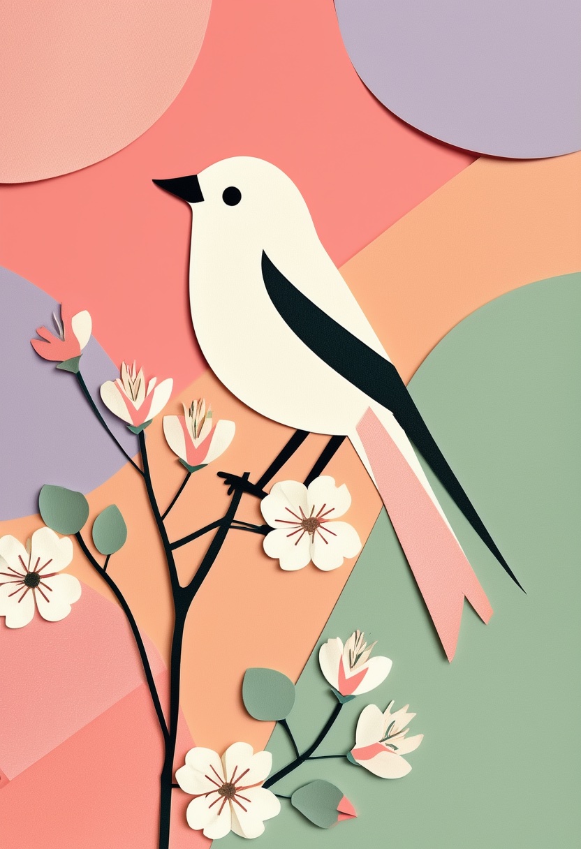 Armonía de pájaros en flor — Mother's Day
