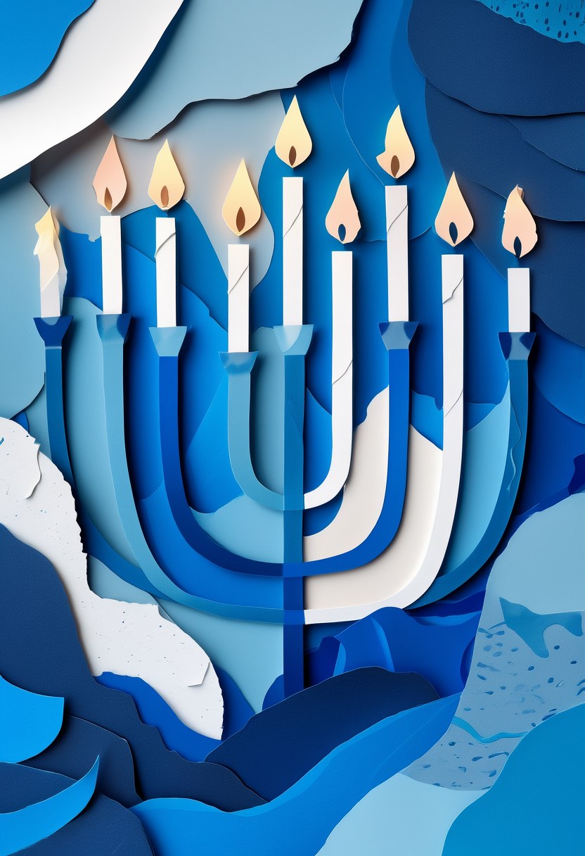 Blue Hanukkah Luminosity — Hanukkah
