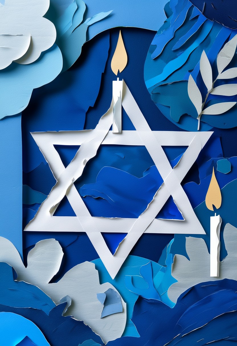 Blue Hanukkah Reverie — Hanukkah