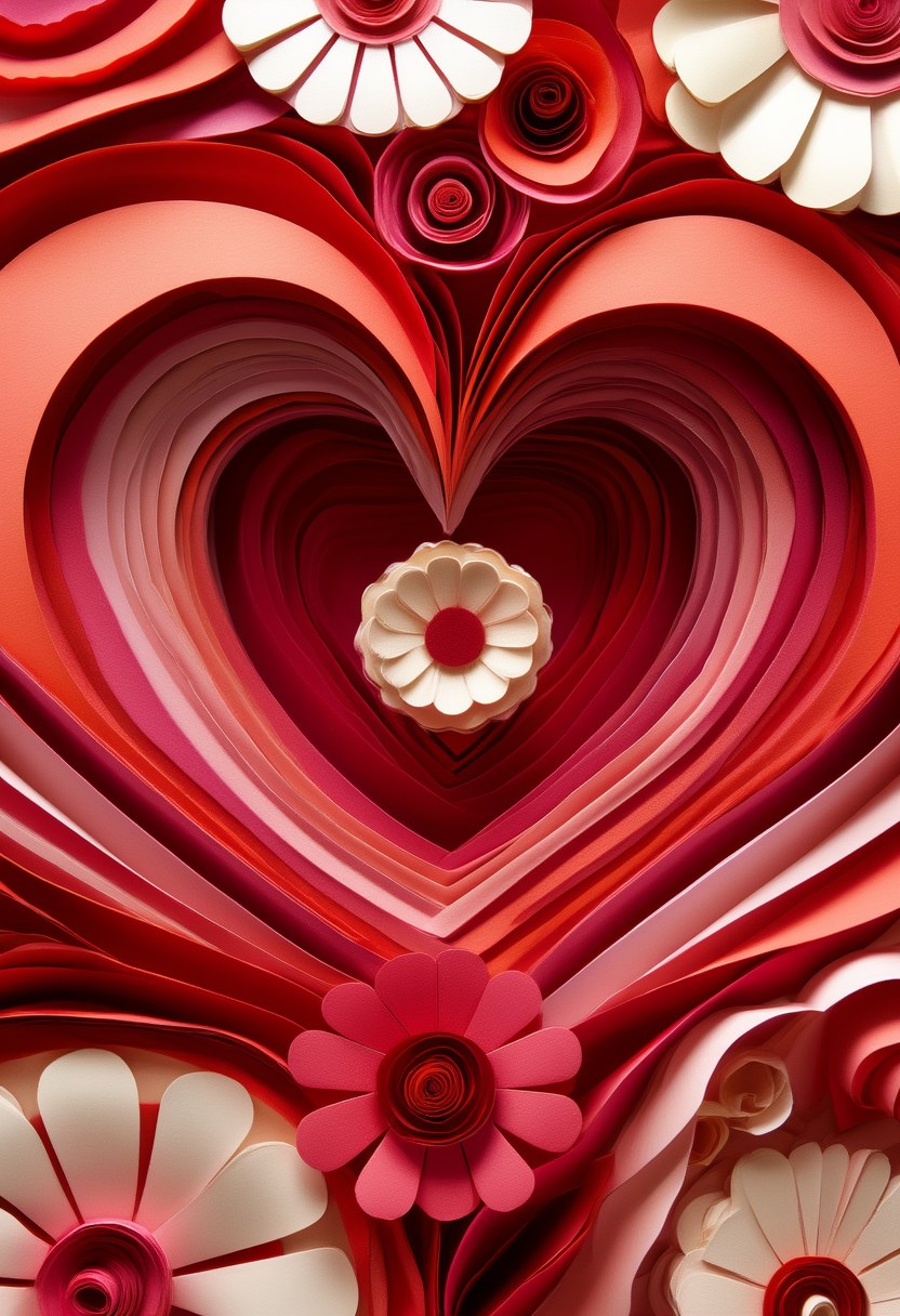 Crimson Bloom Heart — Valentine's Day