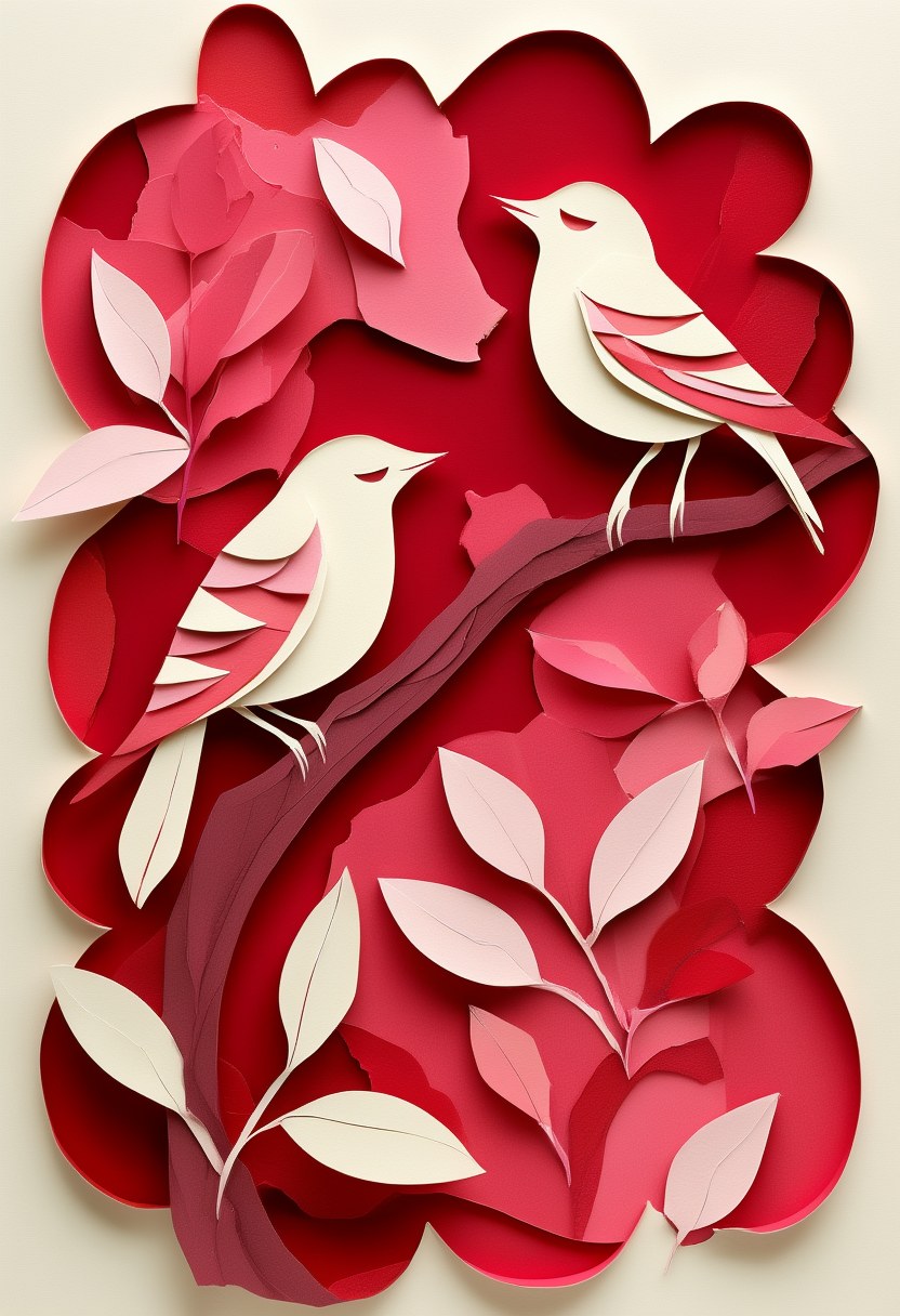 Crimson Love Birds — Love