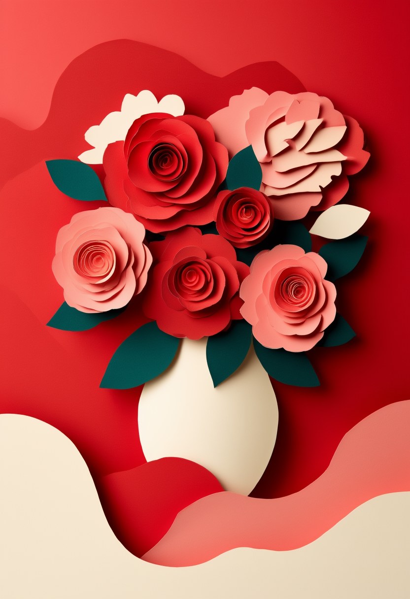 Crimson Rose Bouquet — Valentine's Day