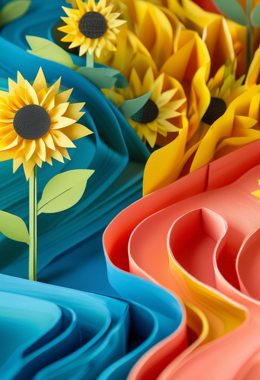Golden Sunflower Bloom — Spring
