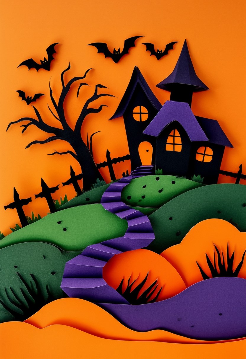 Haunted Hollow Silhouette — Halloween