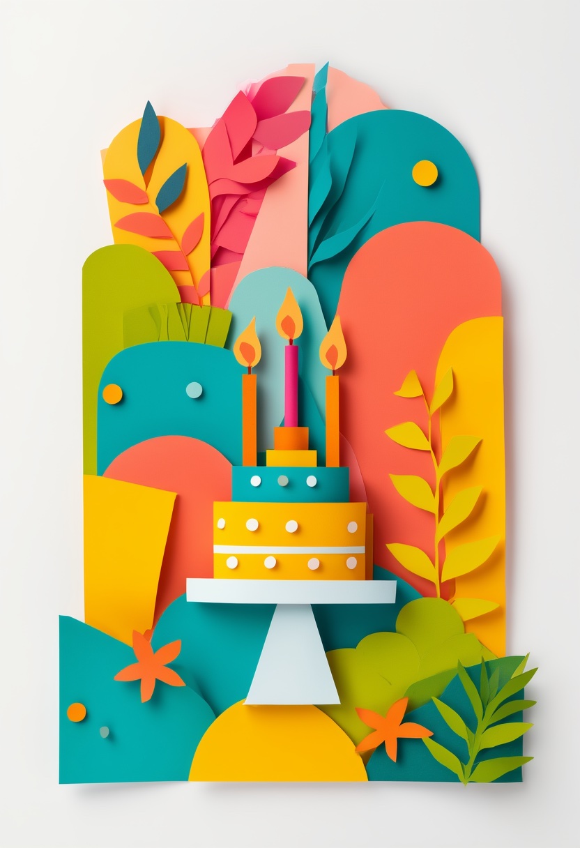 Célébration du gâteau d'anniversaire en couches — Birthday