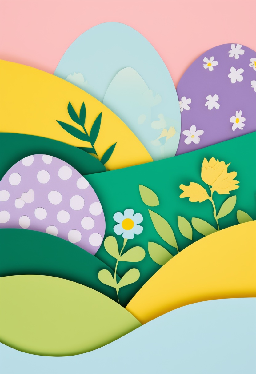 Geschichtete Blüten: Ostergarten — Easter