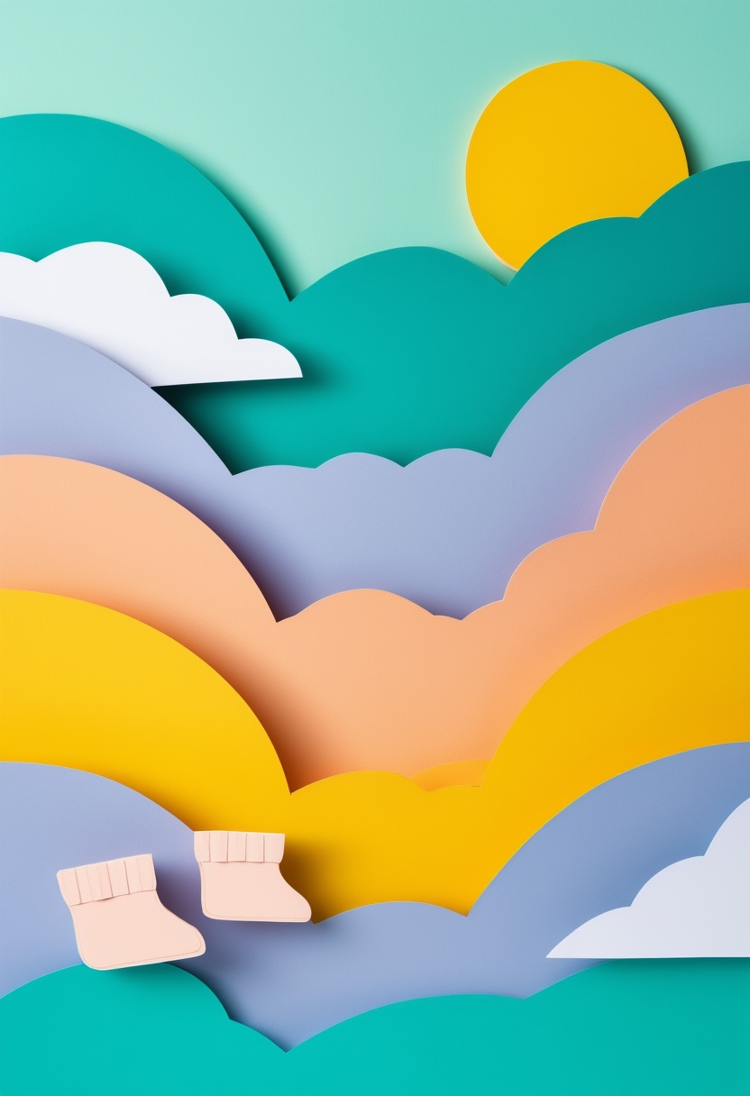 Geschichtete Wolkenträume — New Baby