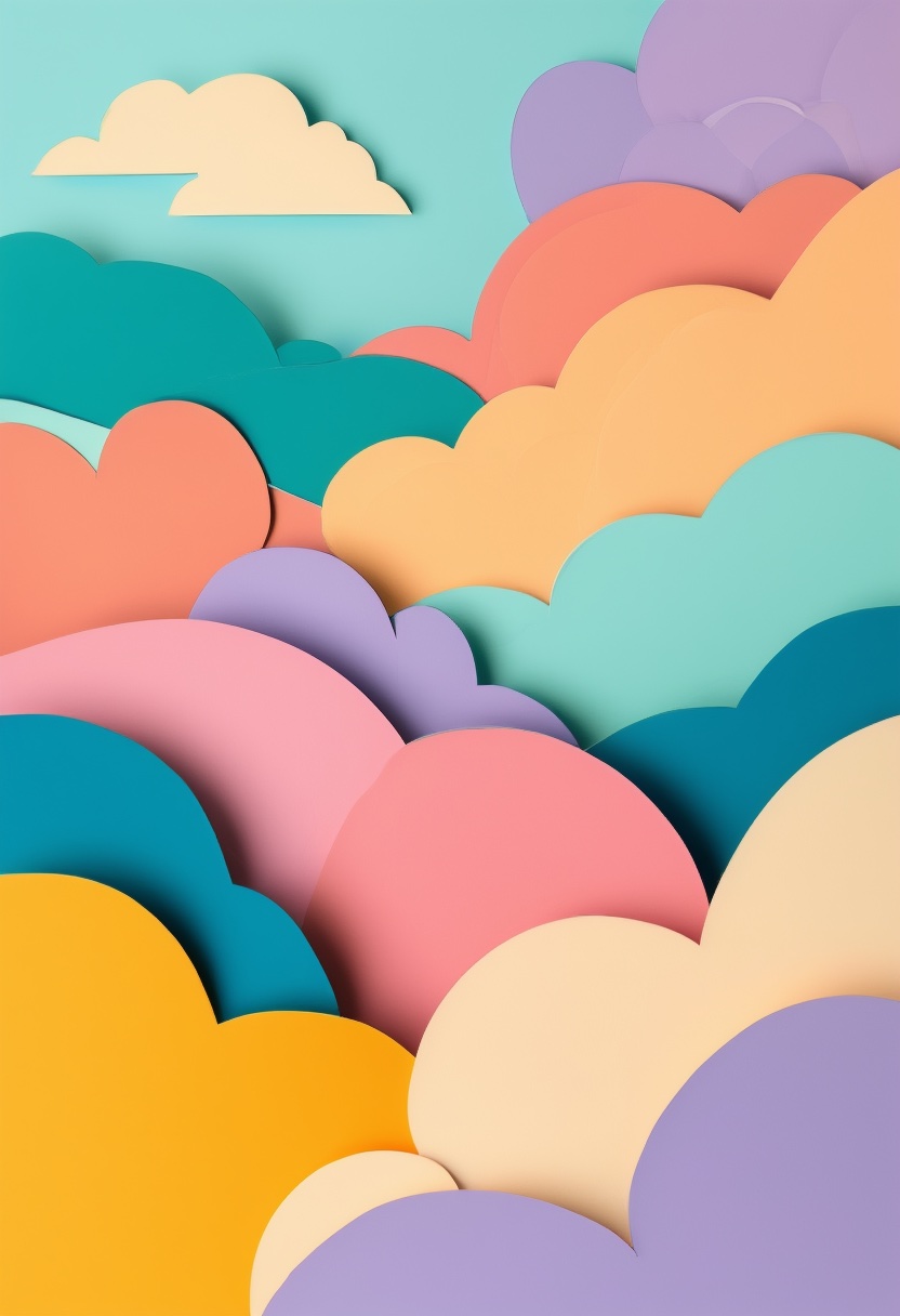 Paisaje onírico de nubes en capas — New Baby