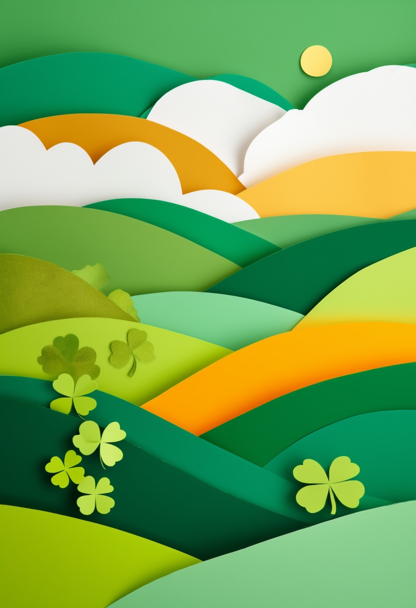 Fleurs en étages sur la colline — St. Patrick's Day
