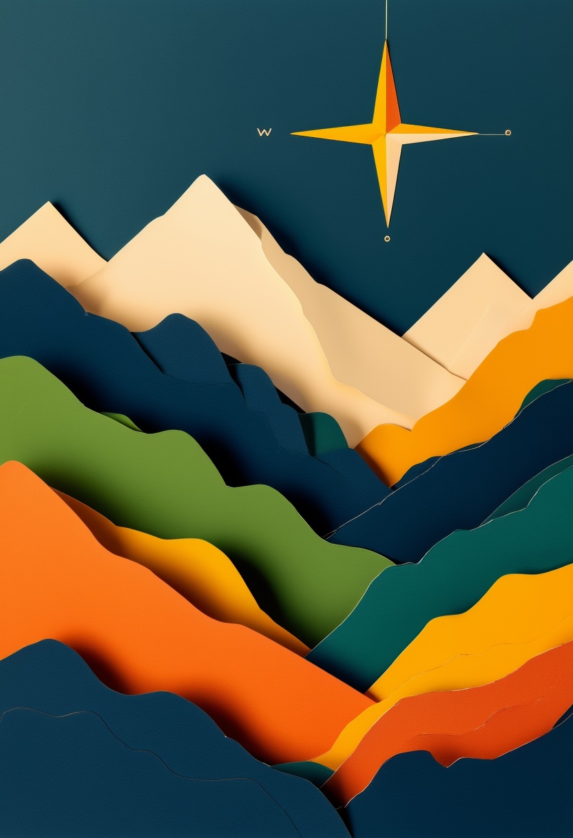 Mehrschichtiger Bergkompass — Father's Day