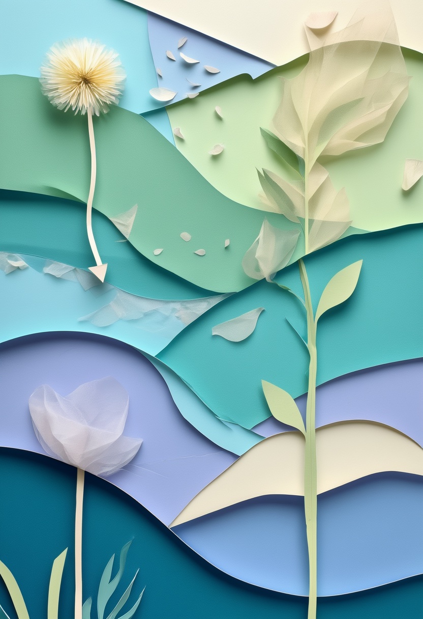 Geschichtete Papierblüte — Thinking of You
