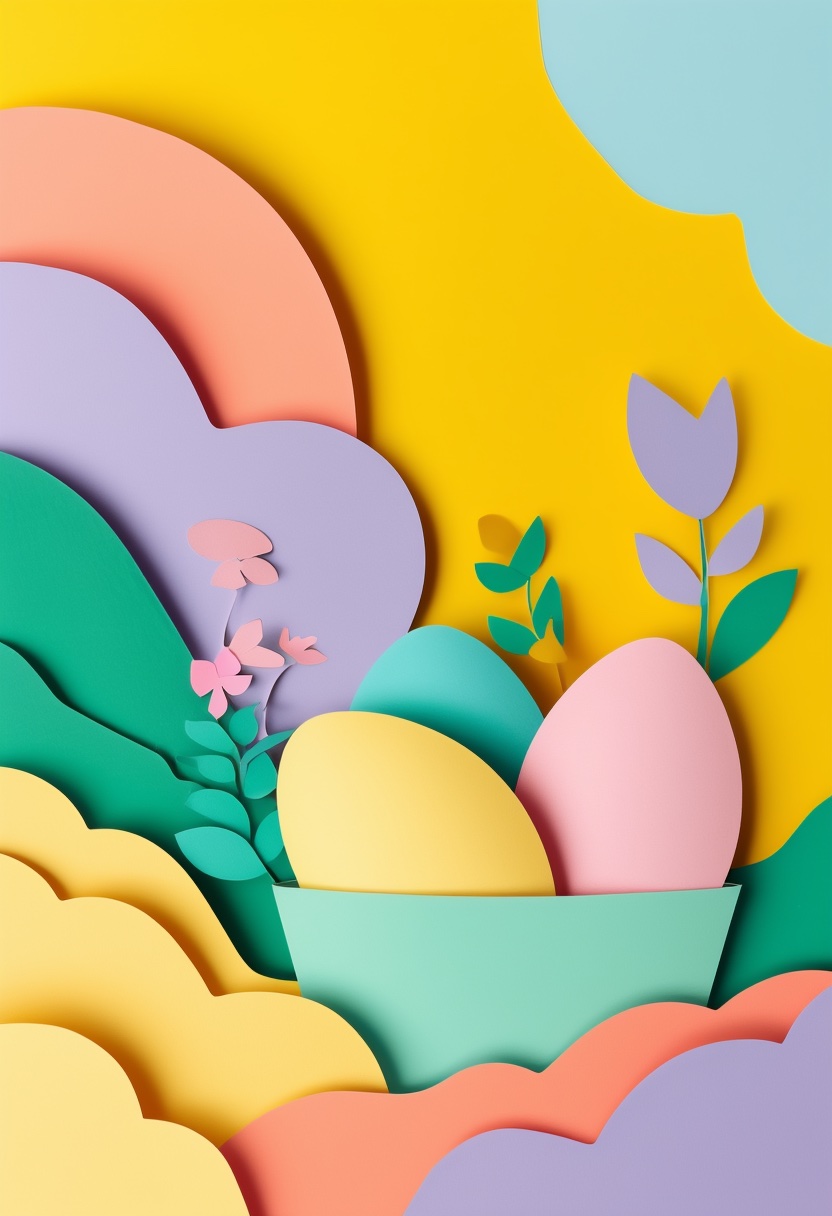Alegría Pascual en Capas de Papel — Easter