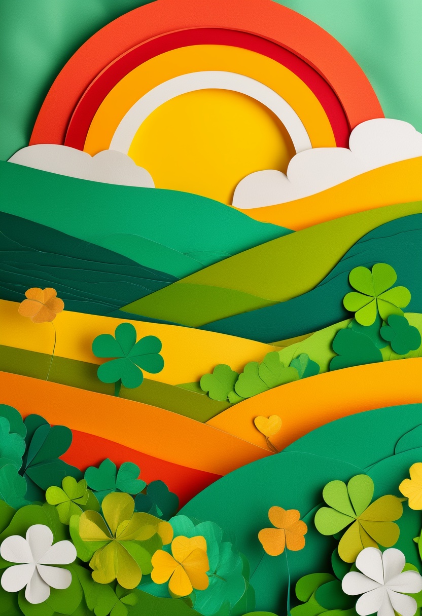 Champs en arc‑en‑ciel superposés — Good Luck