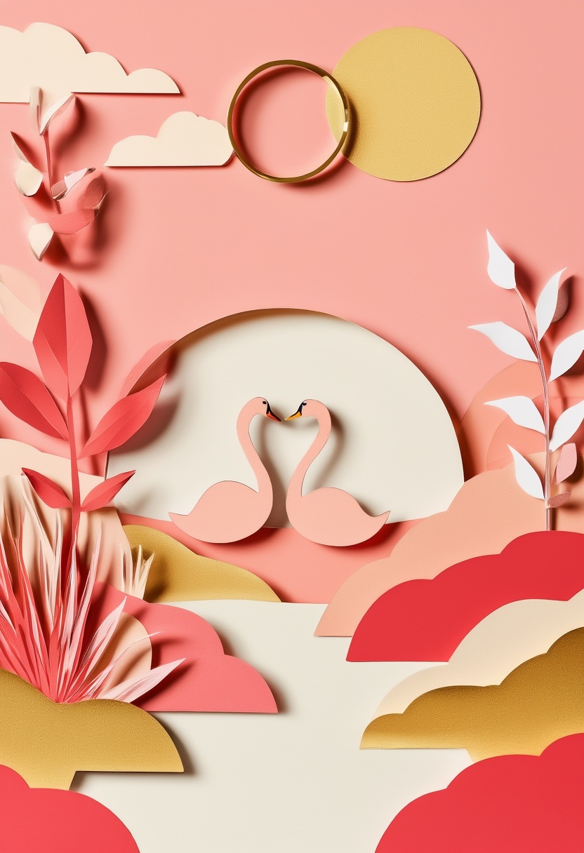 Papier-Schwanen-Umarmung — Marry Me