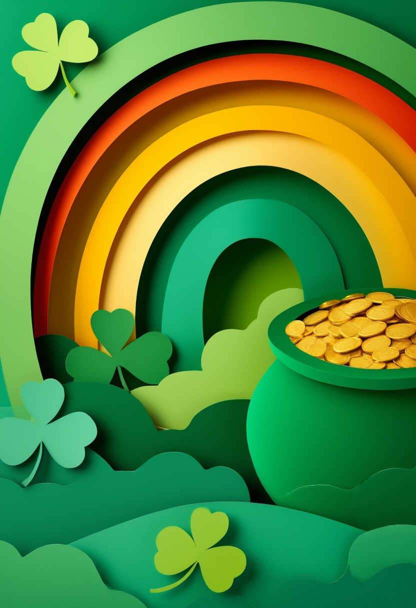 O Pote de Ouro do Arco-Íris — St. Patrick's Day