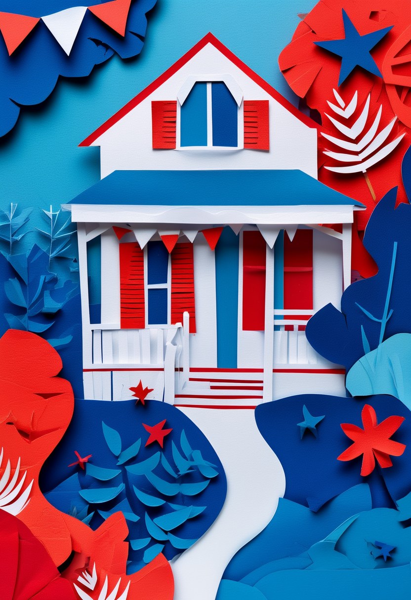 Red White and Blue Homestead — Independence Day