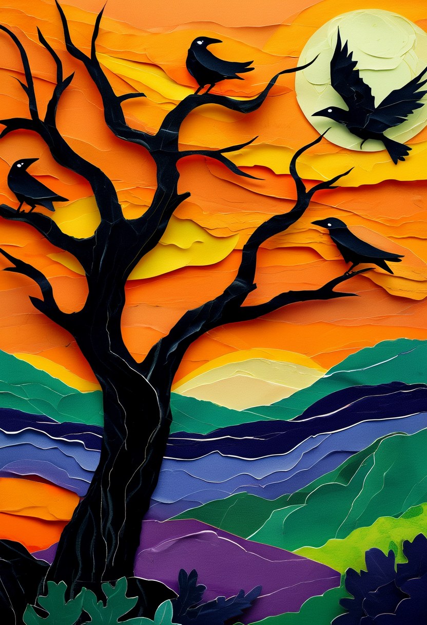 Spooky Dusk Silhouette — Halloween