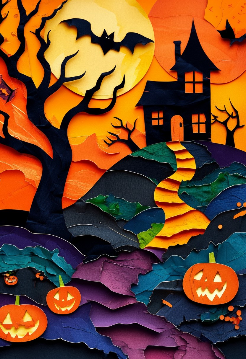 Spooky Haunted Moonlit Night — Halloween