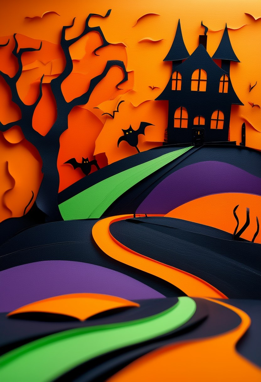 Spooky Hollow Halloween Scene — Halloween
