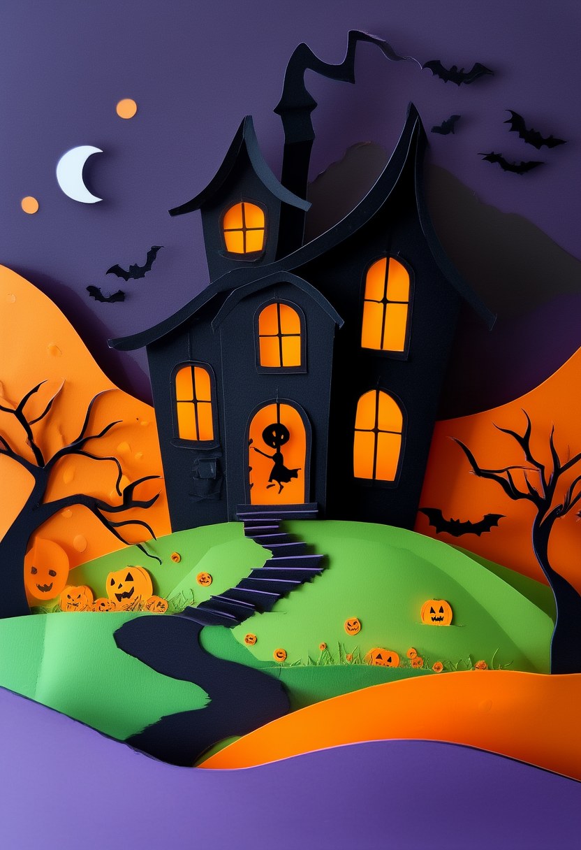 Spooky Hollow Halloween Scene — Halloween
