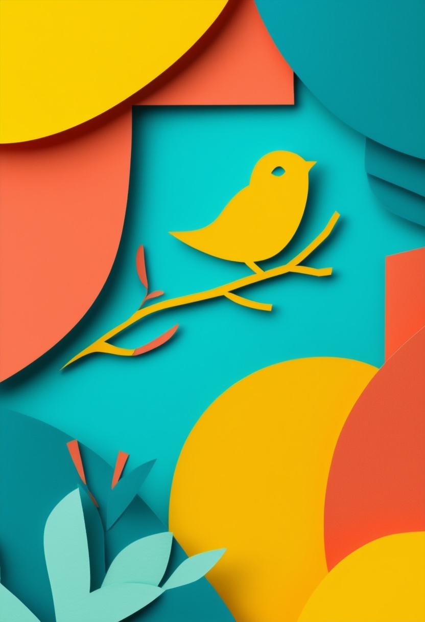 Sonnendurchfluteter Vogelast — Hello