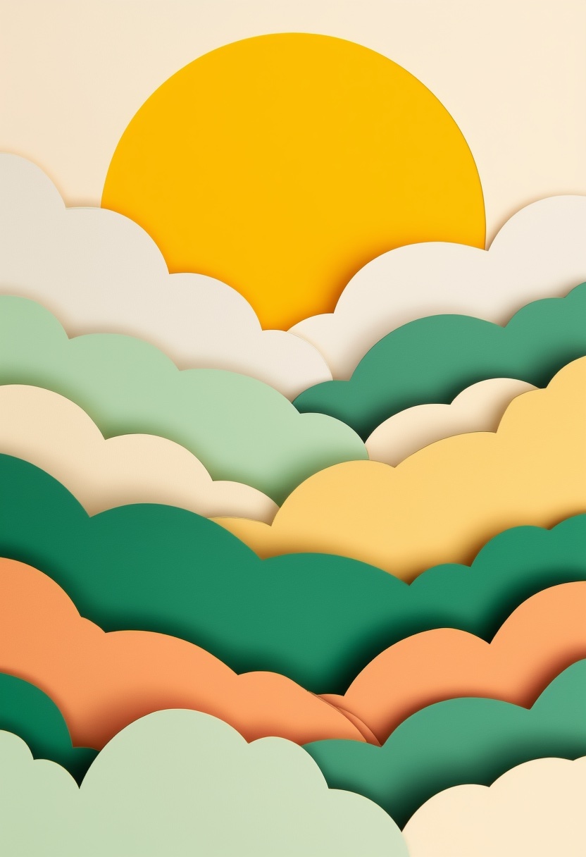 Sonnendurchflutete Wolkenschichten — Get Well