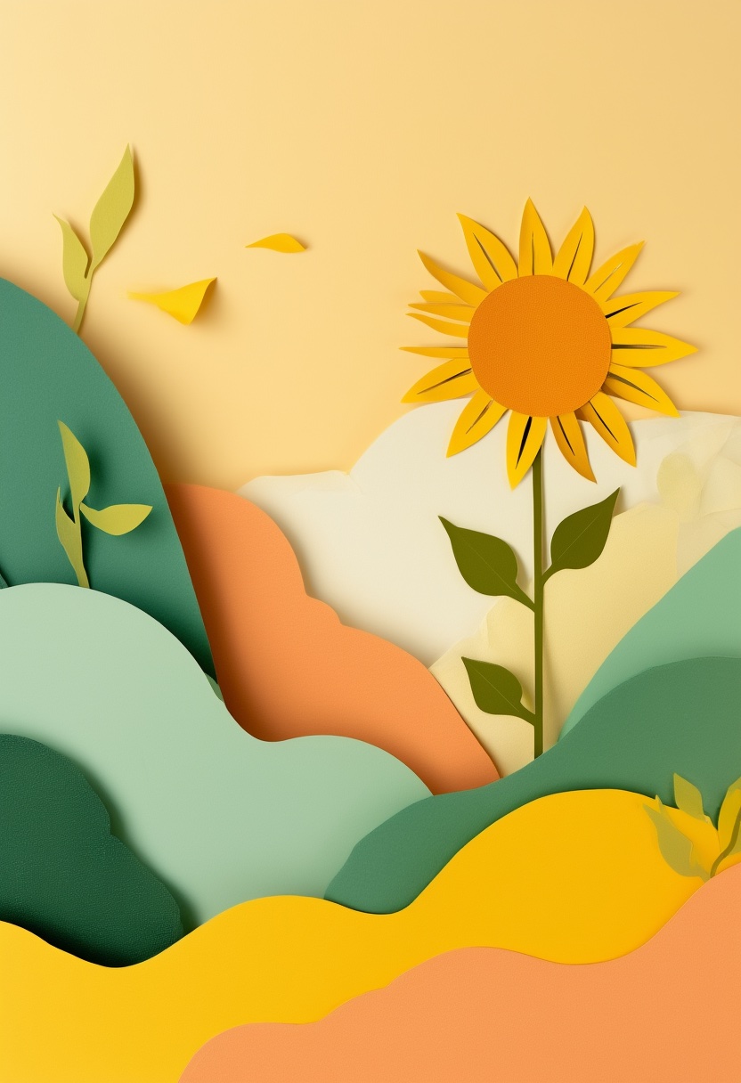 Sonnenbeschienene Sonnenblumenwiese — Care & Concern