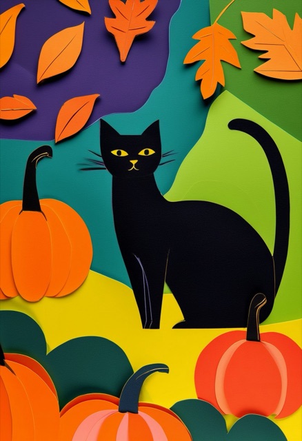 Black Cat Autumn Harvest