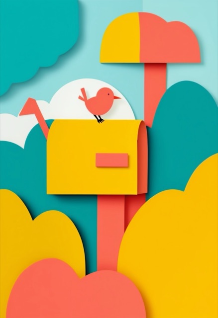 Cheerful Mailbox Bird