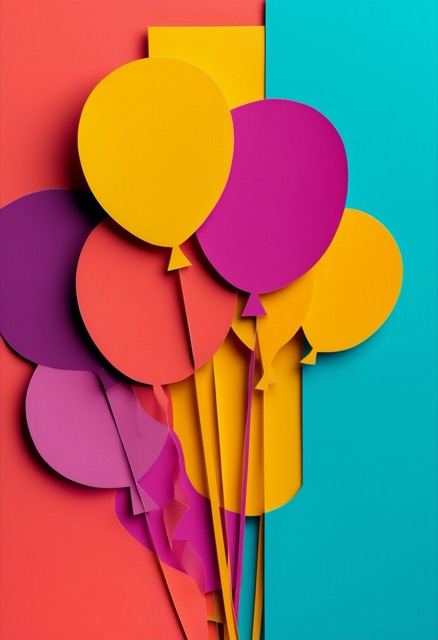 Colorful Balloons Celebration