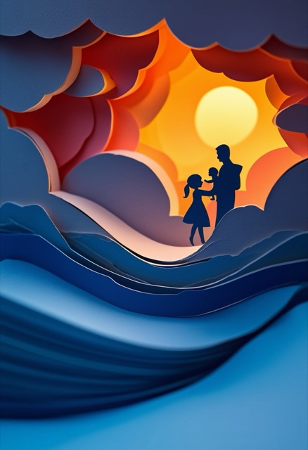 Father Daughter Silhouette