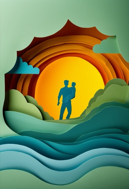 Father Son Silhouette