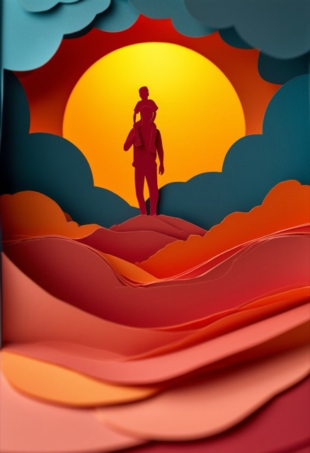 Father Son Sunset