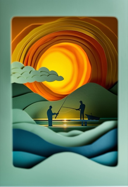 Father Son Sunset