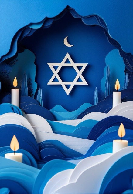 Hanukkah Nightscape