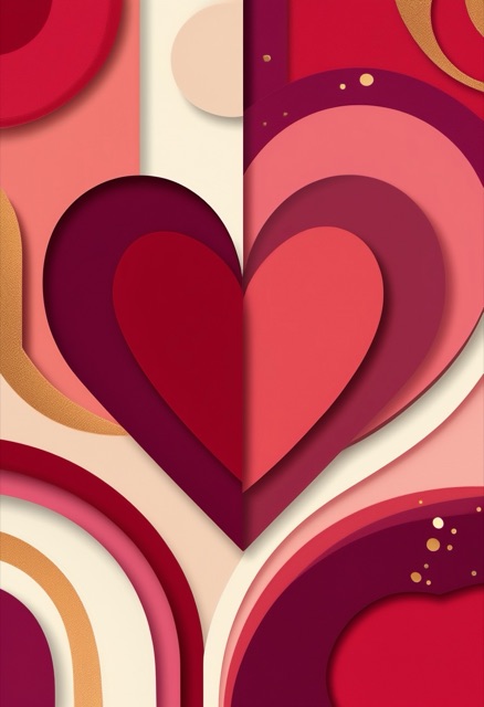 Layered Heart Collage