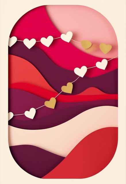Layered Heart Garland