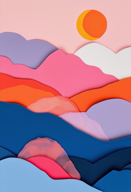 Layered Mountain Sunrise
