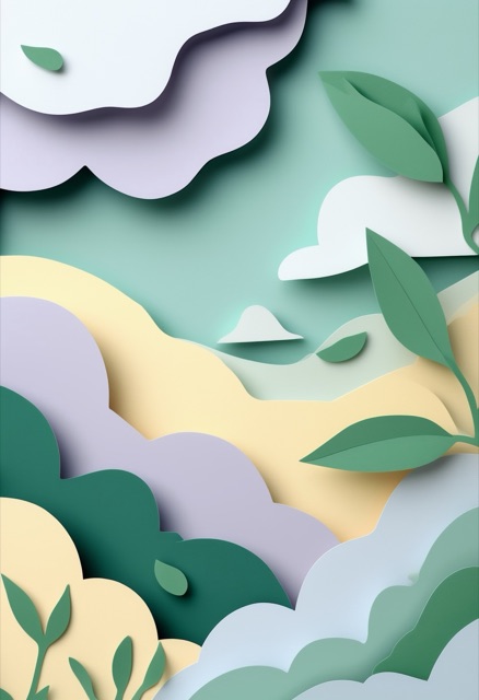 Layered Sky Meadow Tranquility