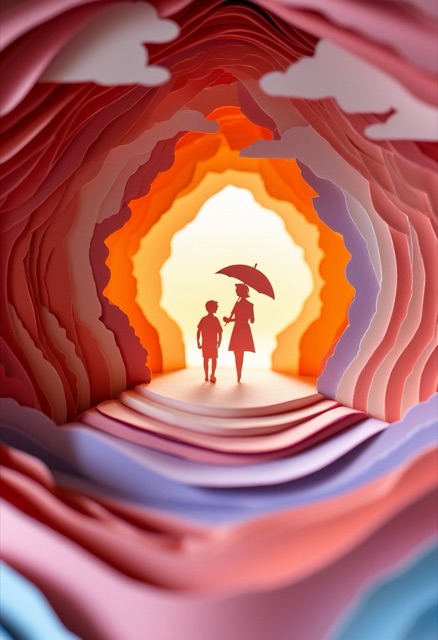 Mother Son Silhouette