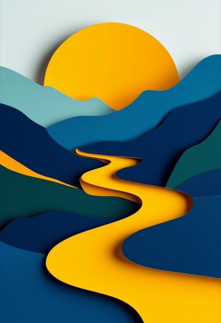 Mountain Path Sunrise Journey