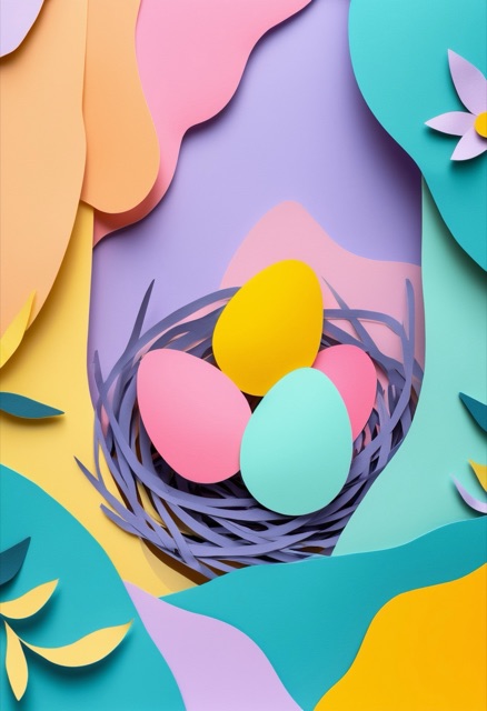 Pastel Egg Nest Harmony