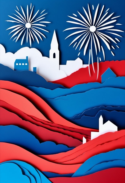 Patriotic Fireworks Celebration