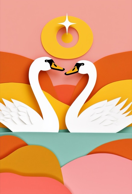 Radiant Swan Elegance