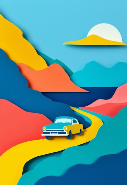 Retro Road Trip Adventure